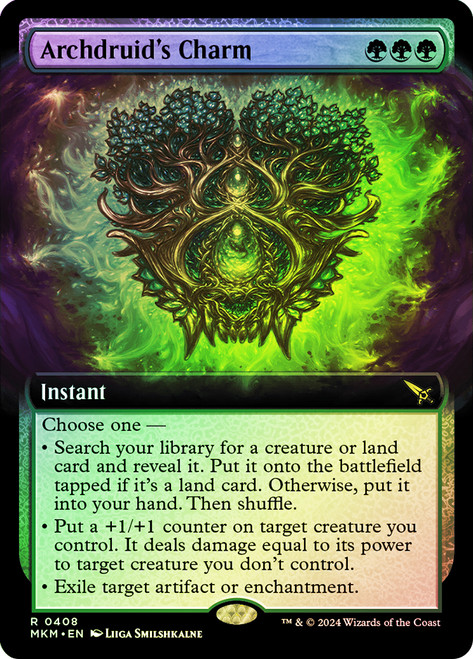 Archdruid's Charm (Extended Art)\nMurders at Karlov Manor - Variants\nSingle\nMagic The Gathering