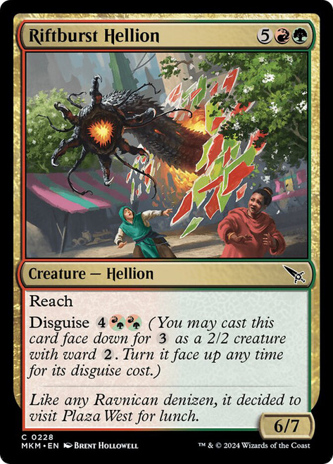 Riftburst Hellion\nMurders at Karlov Manor\nSingle\nMagic The Gathering