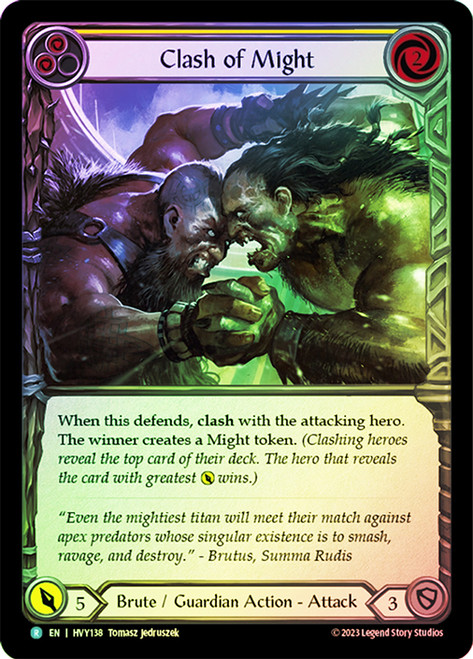Clash Of Might Yellow