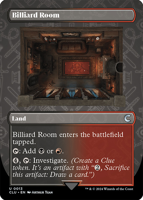 Billiard Room (Borderless)\nRavnica: Clue Edition\nSingle\nMagic The Gathering