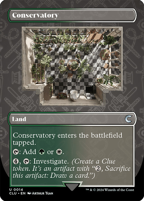 Conservatory (Borderless)\nRavnica: Clue Edition\nSingle\nMagic The Gathering