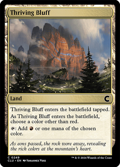 Thriving Bluff\nRavnica: Clue Edition\nSingle\nMagic The Gathering