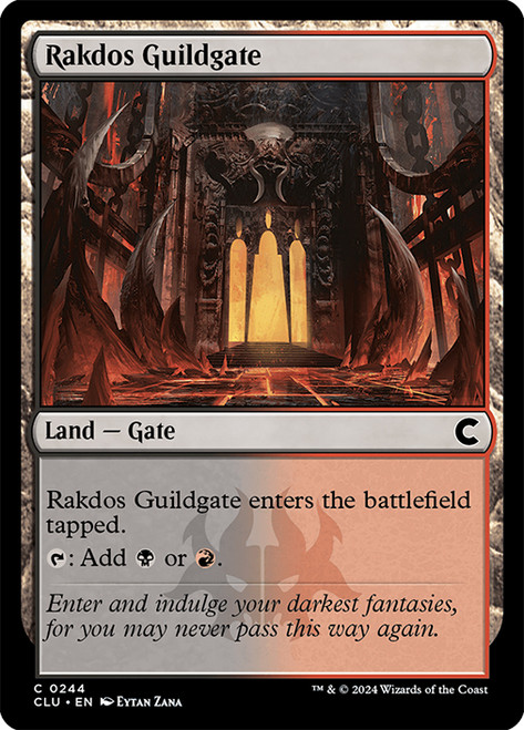 Rakdos Guildgate\nRavnica: Clue Edition\nSingle\nMagic The Gathering