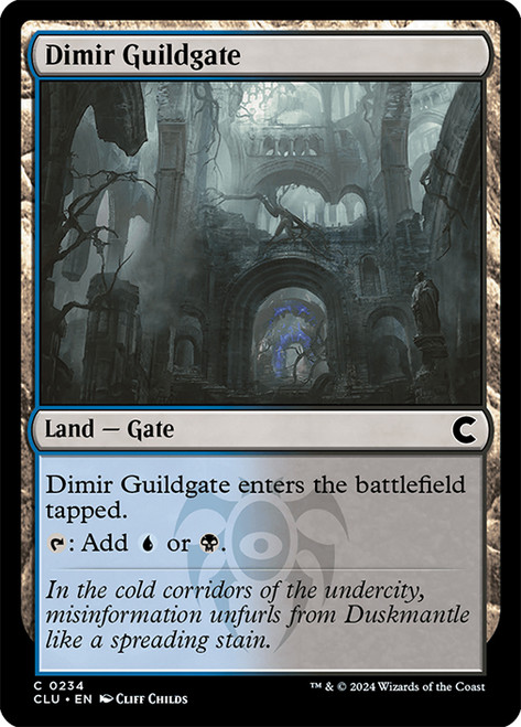 Dimir Guildgate\nRavnica: Clue Edition\nSingle\nMagic The Gathering