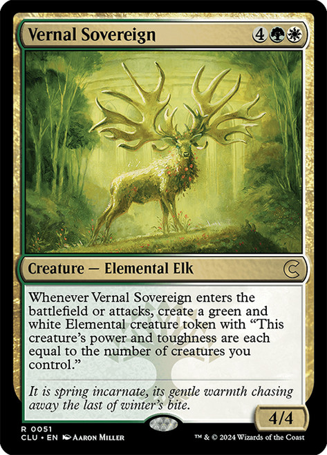 Vernal Sovereign\nRavnica: Clue Edition\nSingle\nMagic The Gathering