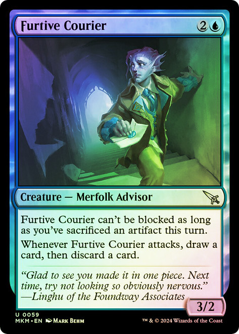 Furtive Courier\nMurders at Karlov Manor\nSingle\nMagic The Gathering