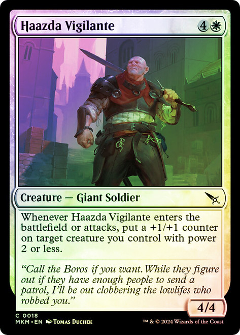 Haazda Vigilante\nMurders at Karlov Manor\nSingle\nMagic The Gathering