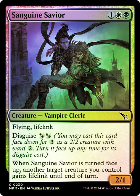 Sanguine Savior\nMurders at Karlov Manor\nSingle\nMagic The Gathering