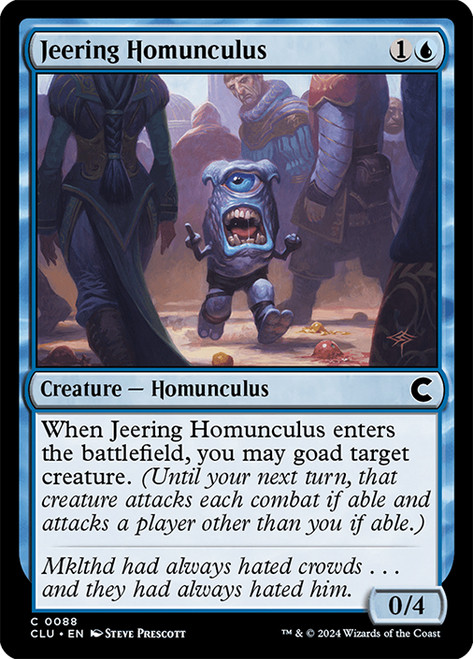 Jeering Homunculus\nRavnica: Clue Edition\nSingle\nMagic The Gathering