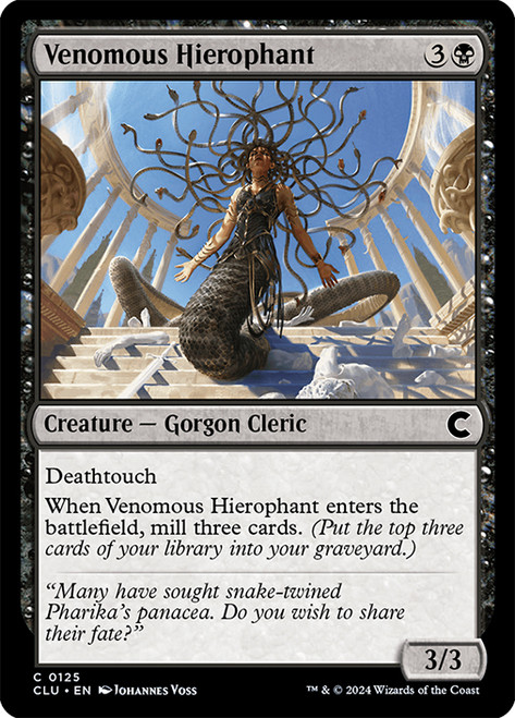 Venomous Hierophant\nRavnica: Clue Edition\nSingle\nMagic The Gathering