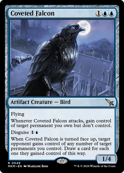 Coveted Falcon\nMurders at Karlov Manor\nSingle\nMagic The Gathering