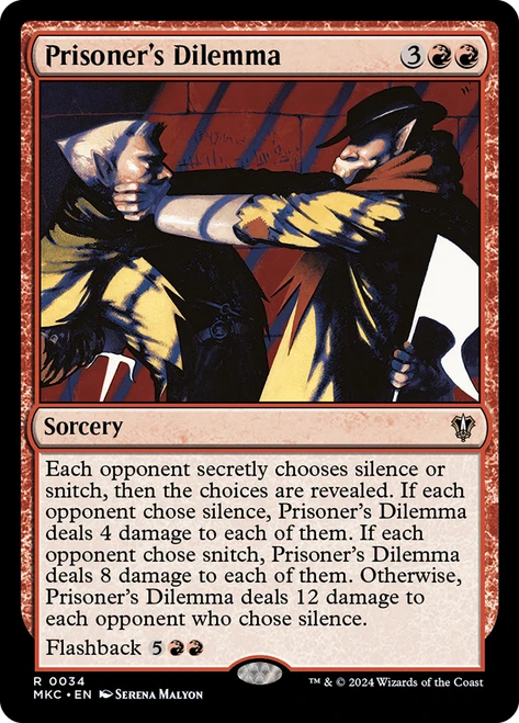 Prisoner's Dilemma\nMurders at Karlov Manor Commander\nSingle\nMagic The Gathering