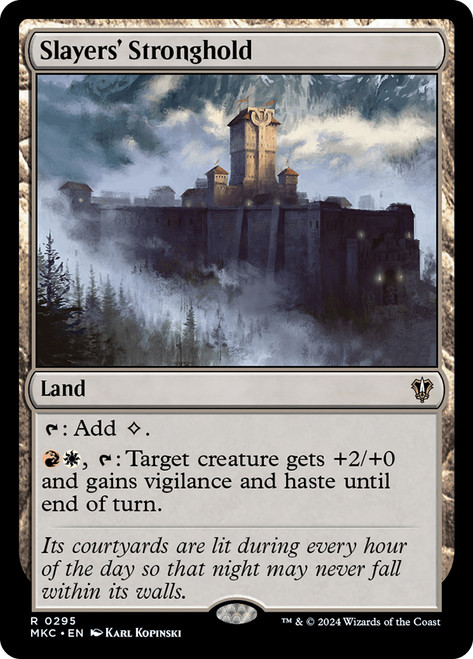 Slayers' Stronghold\nMurders at Karlov Manor Commander\nSingle\nMagic The Gathering