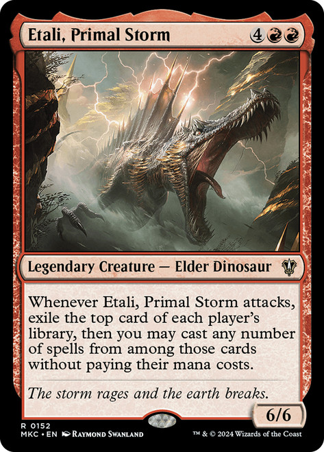 Etali, Primal Storm\nMurders at Karlov Manor Commander\nSingle\nMagic The Gathering