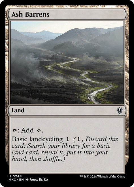Ash Barrens\nMurders at Karlov Manor Commander\nSingle\nMagic The Gathering
