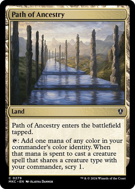 Path of Ancestry\nMurders at Karlov Manor Commander\nSingle\nMagic The Gathering