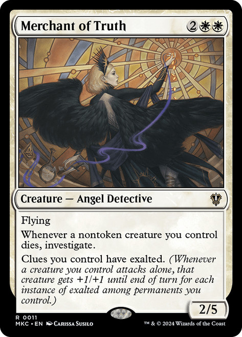 Merchant of Truth\nMurders at Karlov Manor Commander\nSingle\nMagic The Gathering