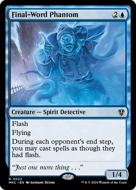 Final-Word Phantom\nMurders at Karlov Manor Commander\nSingle\nMagic The Gathering