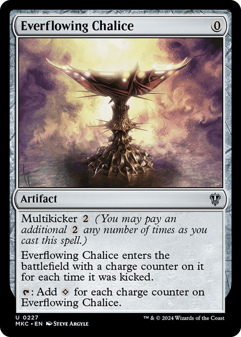 Everflowing Chalice\nMurders at Karlov Manor Commander\nSingle\nMagic The Gathering