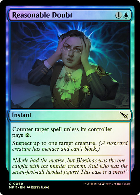 Reasonable Doubt\nMurders at Karlov Manor\nSingle\nMagic The Gathering