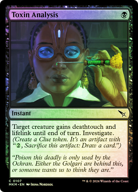 Toxin Analysis\nMurders at Karlov Manor\nSingle\nMagic The Gathering
