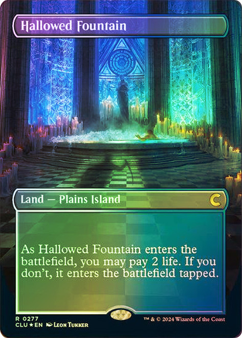 MTG unfinity Hallowed Fountain 拡張foil Hallowed Fountain