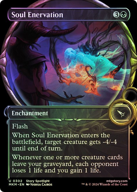 Soul Enervation (Showcase)\nMurders at Karlov Manor - Variants\nSingle\nMagic The Gathering