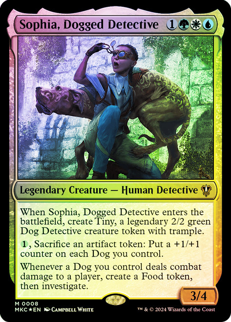 Sophia, Dogged Detective\nMurders at Karlov Manor Commander\nSingle\nMagic The Gathering