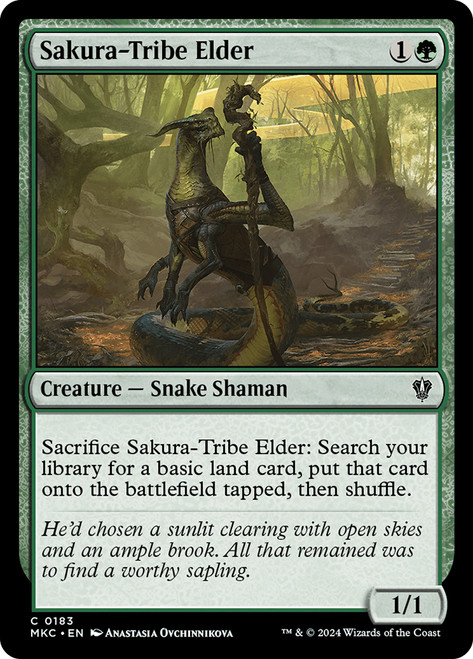 Sakura-Tribe Elder\nMurders at Karlov Manor Commander\nSingle\nMagic The Gathering