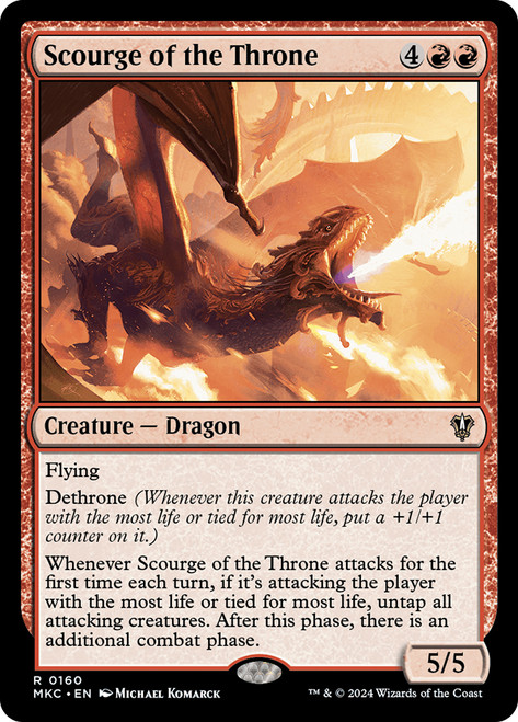 Scourge of the Throne\nMurders at Karlov Manor Commander\nSingle\nMagic The Gathering
