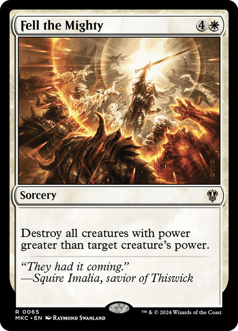 Fell the Mighty\nMurders at Karlov Manor Commander\nSingle\nMagic The Gathering