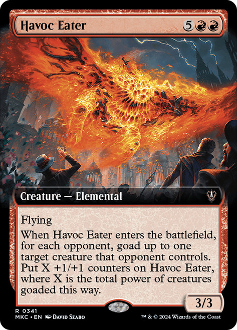 Havoc Eater (Extended Art)\nMurders at Karlov Manor Commander - Variants\nSingle\nMagic The Gathering