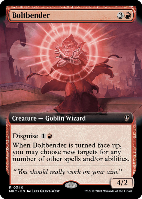 Boltbender (Extended Art)\nMurders at Karlov Manor Commander - Variants\nSingle\nMagic The Gathering