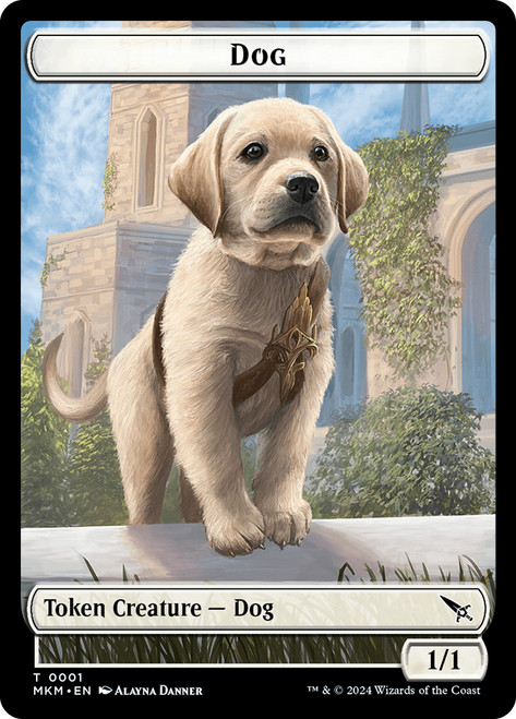 {Dog Token}\nMurders at Karlov Manor\nSingle\nMagic The Gathering