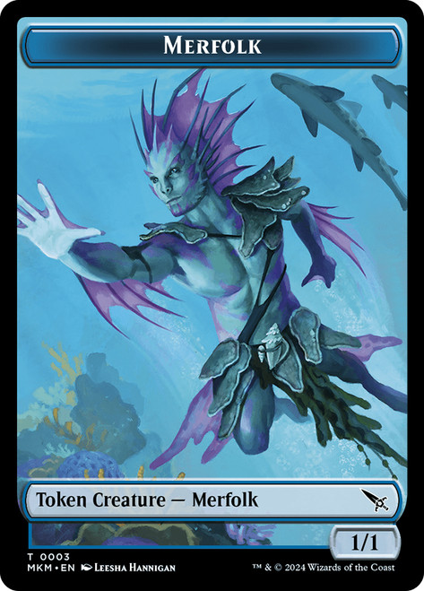 {Merfolk Token}\nMurders at Karlov Manor\nSingle\nMagic The Gathering