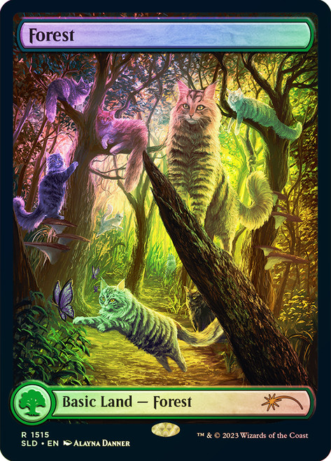 Forest (Secret Lair) (#1515) (Full Art)\nPromo: General\nSingle\nMagic The Gathering