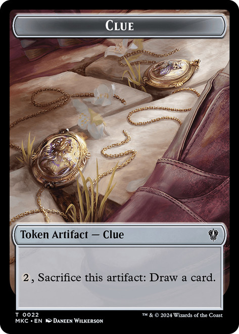 {Clue Token} // {Insect Token} (#017)\nMurders at Karlov Manor Commander\nSingle\nMagic The Gathering