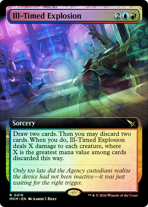 Ill-Timed Explosion (Extended Art)\nMurders at Karlov Manor - Variants\nSingle\nMagic The Gathering