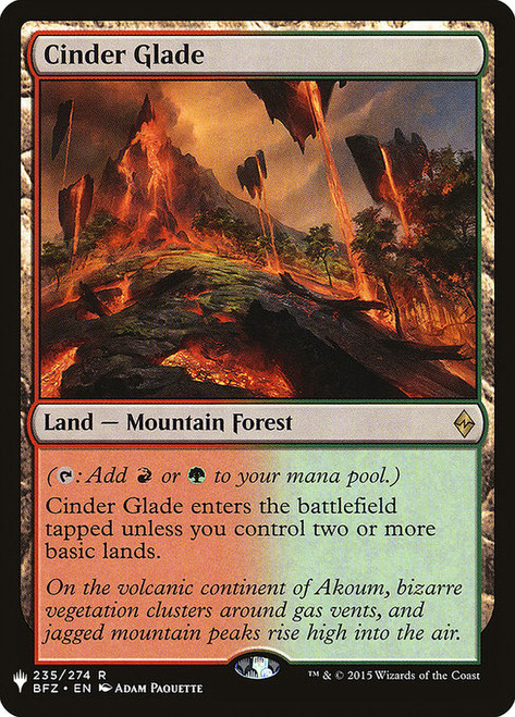 Cinder Glade\nPlaneswalker Symbol Reprints\nSingle\nMagic The Gathering