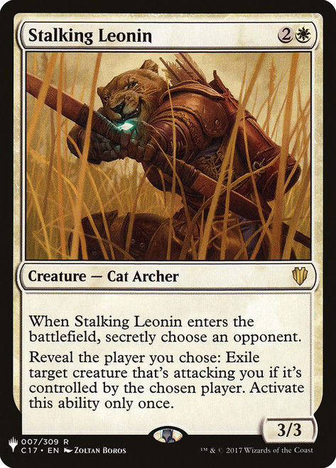 Stalking Leonin\nPlaneswalker Symbol Reprints\nSingle\nMagic The Gathering