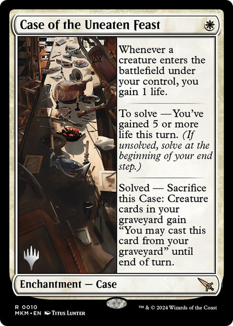 Case of the Uneaten Feast (Promo Pack) (Murders at Karlov Manor)\nPromo: Planeswalker Stamped\nSingle\nMagic The Gathering