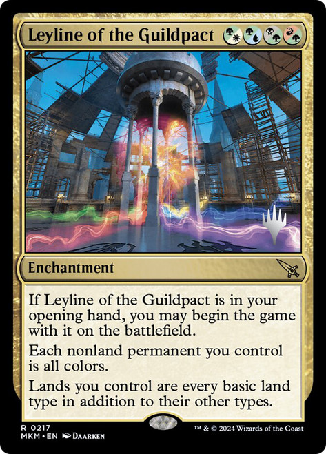 Leyline of the Guildpact (Promo Pack) (Murders at Karlov Manor)\nPromo: Planeswalker Stamped\nSingle\nMagic The Gathering