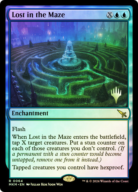 Lost in the Maze (Promo Pack) (Murders at Karlov Manor)\nPromo: Planeswalker Stamped\nSingle\nMagic The Gathering