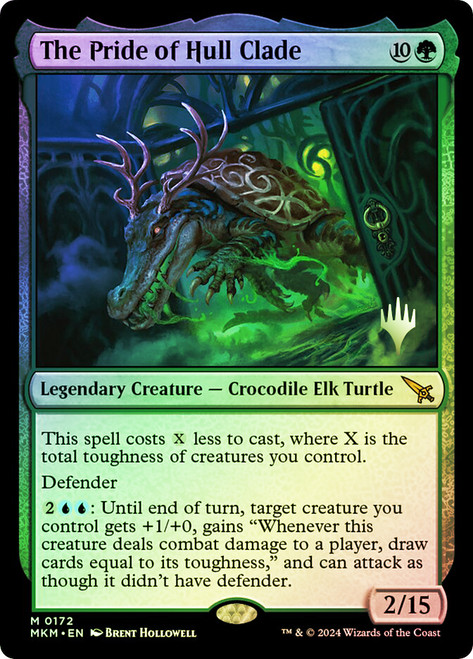 The Pride of Hull Clade (Promo Pack) (Murders at Karlov Manor)\nPromo: Planeswalker Stamped\nSingle\nMagic The Gathering