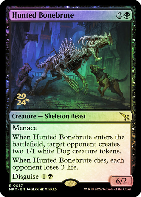 Hunted Bonebrute (Prerelease) (Murders at Karlov Manor)\nPromo: Date Stamped\nSingle\nMagic The Gathering