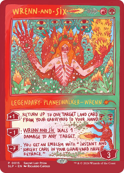 Wrenn and Six (Secret Lair Prize) (Hand Drawn)\nPromo: General\nSingle\nMagic The Gathering