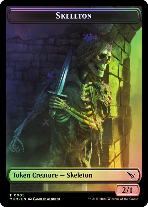 {Skeleton Token} // {Thopter Token} (1/1)\nMurders at Karlov Manor\nSingle\nMagic The Gathering