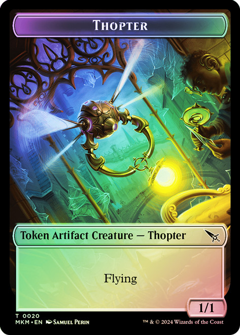 {Thopter Token} (1/1) // {Voja Fenstalker Token}\nMurders at Karlov Manor\nSingle\nMagic The Gathering