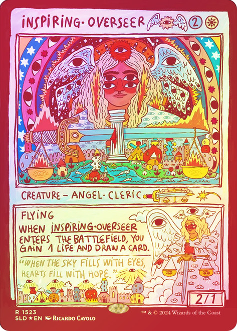 Inspiring Overseer (Secret Lair) (Hand Drawn)\nPromo: General\nSingle\nMagic The Gathering