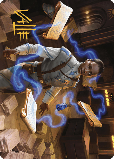 {Case File Auditor Art Card} (Signed)\nArt Series: Murders at Karlov Manor - Variants\nSingle\nMagic The Gathering